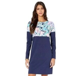 LILLY PULITZER Finn T-Shirt Dress in the print "Multi Bermudaful", Size XS